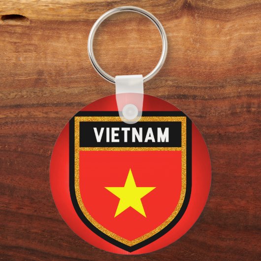 Vietnam vlag sleutelhanger (Voorkant)
