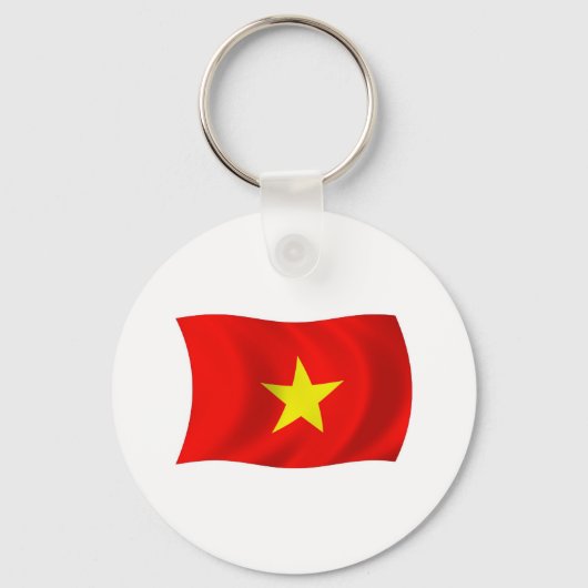 Vietnam Vlag Sleutelhanger (Voorkant)