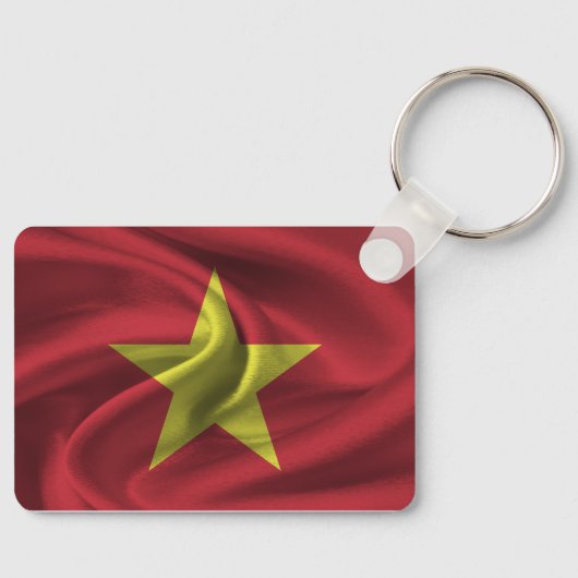 Vietnam Vlag Sleutelhanger (Voorkant)