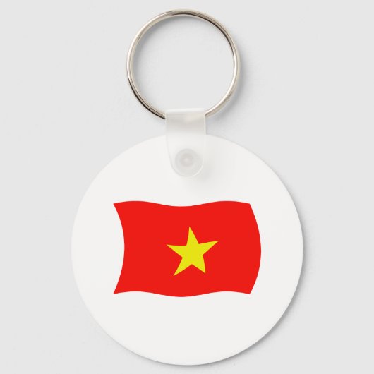 Vietnam Vlag Sleutelhanger (Voorkant)