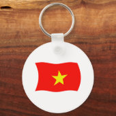 Vietnam Vlag Sleutelhanger (Voorkant)