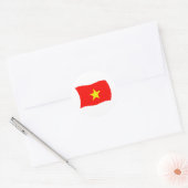 Vietnam Vlag Sticker (Envelop)