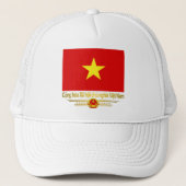Vietnam vlag trucker pet (Voorkant)