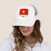 Vietnam vlag trucker pet (In situ)