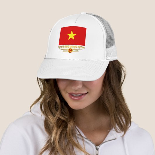 Vietnam vlag trucker pet (In situ)