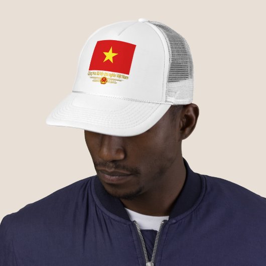 Vietnam vlag trucker pet (In situ)