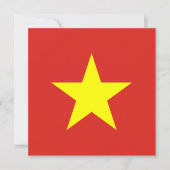 Vietnam Vlag Uitnodiging (Voorkant)