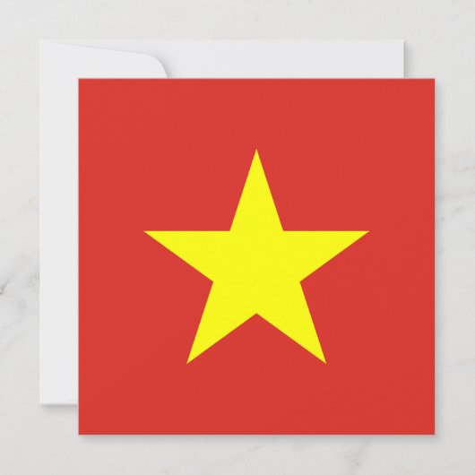 Vietnam Vlag Uitnodiging (Voorkant)