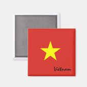 Vietnam vlag & Vietnamese feestdag, reizen/sport Magneet (Voorkant / Achterkant)