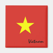 Vietnam vlag & Vietnamese feestdag, reizen/sport Magneet (Voorkant)