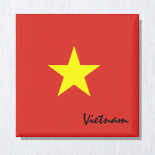 Vietnam vlag & Vietnamese feestdag, reizen/sport Magneet