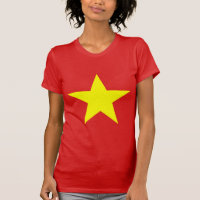 Vietnam Vlag Yellow Star Women T-shirt