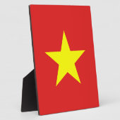 Vietnam Vlaggeel Star Plaque Fotoplaat (Zijkant)