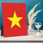 Vietnam Vlaggeel Star Plaque Fotoplaat<br><div class="desc">Vietnam vlag. Ontwerp op plaquette. Overeenkomende kleding, accessoires, kantoor, thuisproducten en meer... Vergeet het hele collectie niet.</div>