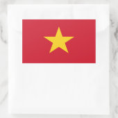 Vietnam-vlaggen Rechthoekige Sticker (Tas)
