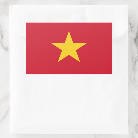 Vietnam-vlaggen Rechthoekige Sticker (Tas)