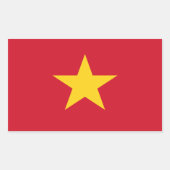 Vietnam-vlaggen Rechthoekige Sticker (Voorkant)