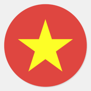 Vietnam-vlaggen Ronde Sticker