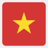 Vietnam-vlaggen Vierkante Sticker (Voorkant)