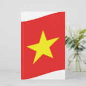 Vietnam-vlaggengolf Briefpapier (Staand voorkant)