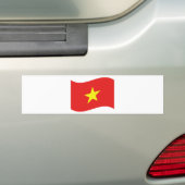 Vietnam-vlaggengolf Bumpersticker (Op auto)