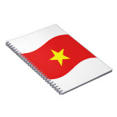 Vietnam-vlaggengolf Notitieboek (Rechterzijde)