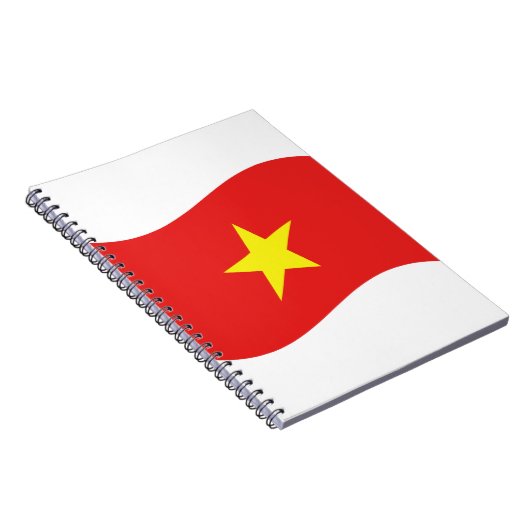 Vietnam-vlaggengolf Notitieboek (Rechterzijde)