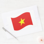 Vietnam-vlaggengolf Rechthoekige Sticker (Envelop)