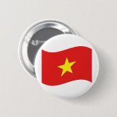 Vietnam-vlaggengolf Ronde Button 5,7 Cm (Voorkant /achterkant)