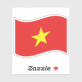 Vietnam-vlaggengolf Sticker (Vel)