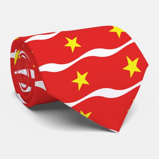 Vietnam-vlaggengolf Stropdas (Opgerold)