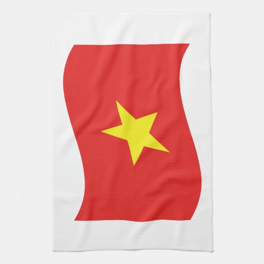 Vietnam-vlaggengolf Theedoek (Verticaal)