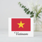Vietnam-vlaggenontwerp Briefkaart (Staand voorkant)
