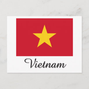 Vietnam-vlaggenontwerp Briefkaart