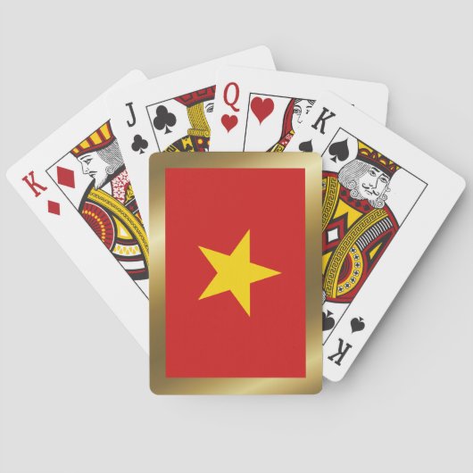 Vietnam Vlaggenspeelkaarten Pokerkaarten (Achterkant)