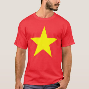 Vietnam-vlaggenster T-shirt