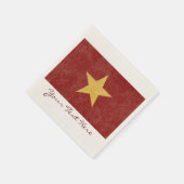 Vietnam Vlagpartij Napkins Servet (Hoek)