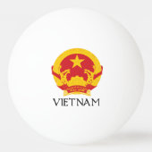 Vietnam wapenschild pingpongbal (Voorkant)