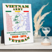 VIETNAM WAR. AMERIKAANSE ARMY VETERAN FOTOPLAAT (Zijkant)