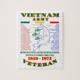 VIETNAM WAR. AMERIKAANSE ARMY VETERAN LEGPUZZEL