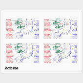 VIETNAM WAR. AMERIKAANSE ARMY VETERAN RECHTHOEKIGE STICKER (Vel)