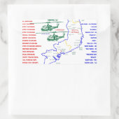 VIETNAM WAR. AMERIKAANSE ARMY VETERAN RECHTHOEKIGE STICKER (Tas)