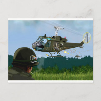 Vietnam War Bell Huey. Briefkaart
