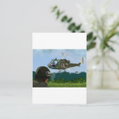 Vietnam War Bell Huey. Briefkaart (Staand voorkant)