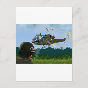 Vietnam War Bell Huey. Briefkaart