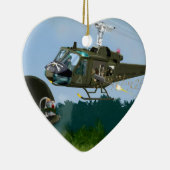 Vietnam War Bell Huey. Keramisch Ornament (Rechts)
