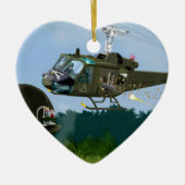 Vietnam War Bell Huey. Keramisch Ornament (Voorkant)