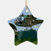 Vietnam War Bell Huey. Keramisch Ornament (Rechts)