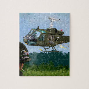 Vietnam War Bell Huey. Legpuzzel