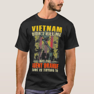 Vietnam War Orange Agent Military Victims Retired  T-shirt